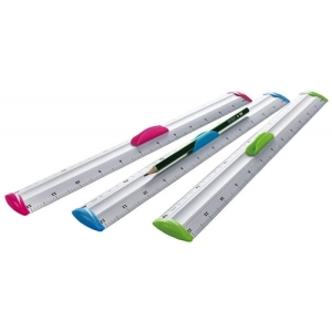 Linijka z uchwytem KEYROAD Measure Clip 30 cm pakowane na displayu mix kolorów-236065