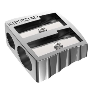Temperówka KEYROAD aluminiowa podwójna pakowana na displayu srebrna-627521