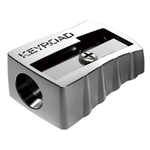 Temperówka KEYROAD aluminiowa pojedyńcza pakowana na displayu srebrna-236091