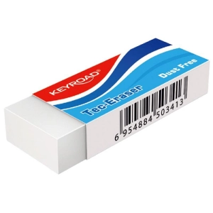 Gumka do ścierania KEYROAD Tec-Eraser 59x21x12mm pakowane na displayu biała-236167