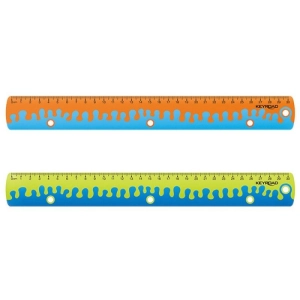 Linijka z uchwytem KEYROAD Coral 30 cm pakowane w display mix kolorów-629206