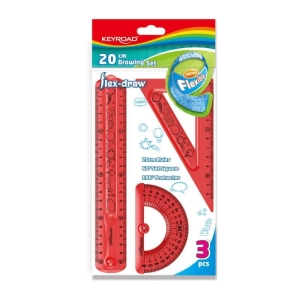 Zestaw geometryczny KEYROAD Flex-draw z grafiką zawieszka mix kolorów-236252
