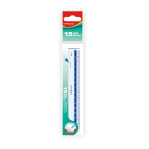 Linijka plastikowa KEYROAD 15 cm zawieszka transparentna
