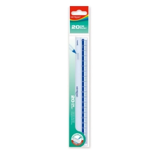Linijka plastikowa KEYROAD 20 cm zawieszka transparentna
