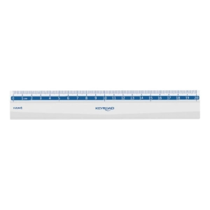 Linijka plastikowa KEYROAD 20 cm zawieszka transparentna-236365