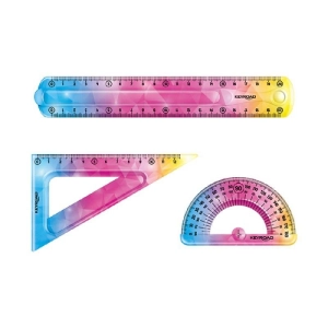 Zestaw geometryczny KEYROAD Rainbow Deco zawieszka mix kolorów-236413