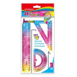 Zestaw geometryczny KEYROAD Rainbow Deco zawieszka mix kolorów