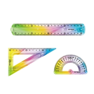 Zestaw geometryczny KEYROAD Rainbow Deco zawieszka mix kolorów-236416