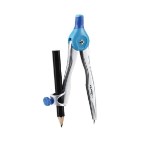 Cyrkiel KEYROAD Vivi metalowy z ołówkiem w etui display mix kolorów-236433