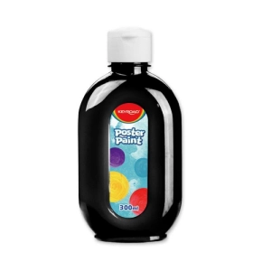 Farba plakatowa KEYROAD 300ml butelka - czarna