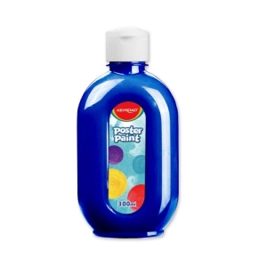 Farba plakatowa KEYROAD 300ml butelka - niebieska