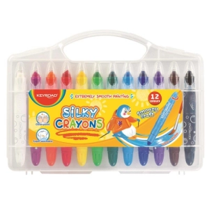Kredki żelowe KEYROAD Smoozy Craft 12sz. zmywalne pudełko mix kolorów