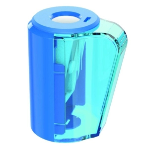 Temperówka KEYROAD plastikowa pojedyncza z pojemnikiem pudełko mix kolorów-236549