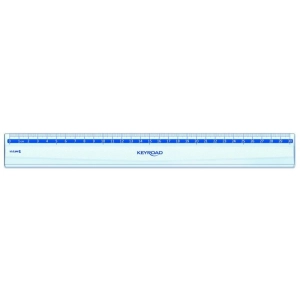 Linijka plastikowa KEYROAD 30cm transparentna Opakowanie 24 szt. pudełko-236594