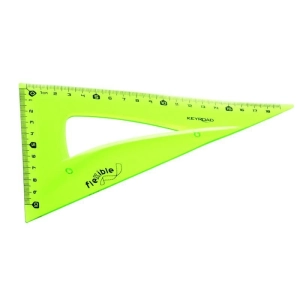 Ekierka KEYROAD 18 cm 60 stopni elastyczna zawieszka mix kolorów-236609