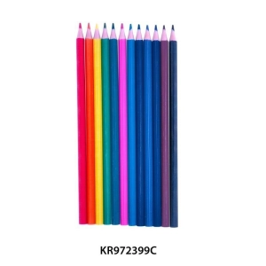 Kredki ołówkowe KEYROAD bezdrzewne 12 szt. pudełko zawieszka display mix kolorów-236704