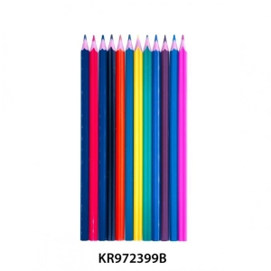 Kredki ołówkowe KEYROAD bezdrzewne 12 szt. pudełko zawieszka display mix kolorów-236706