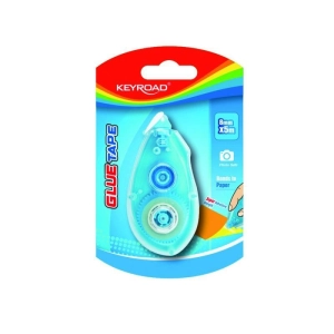 Klej w taśmie KEYROAD permanentny 8mmx5m blister