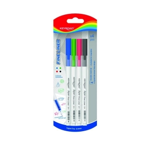 Cienkopis KEYROAD 0,4mm 4 szt. blister