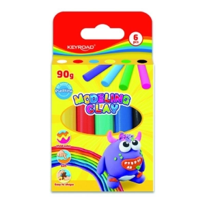 Plastelina KEYROAD 6x15g pudełko mix kolorów