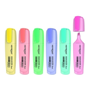 Zakreślacz KEYROAD pastel 6 szt. pudełko mix kolorów-236821