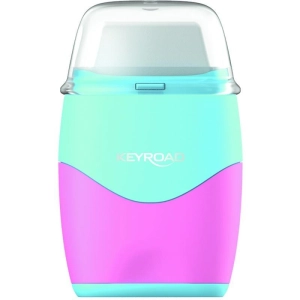 Temperówka KEYROAD plastikowa z gumką pastel, podwójna, blister, mix kolorów-236905