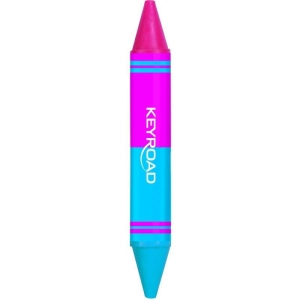 Kredki woskowe KEYROAD dwustronne 6 szt. pudełko mix kolorów-236945