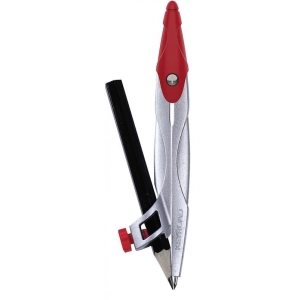 Cyrkiel metalowy KEYROAD w etui z ołówkiem pakowany w display mix kolorów-236990