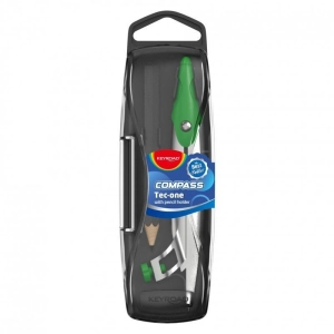 Cyrkiel metalowy KEYROAD w etui z ołówkiem pakowany w display mix kolorów-236994