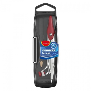 Cyrkiel metalowy KEYROAD w etui z ołówkiem pakowany w display mix kolorów-236995