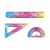 Zestaw geometryczny KEYROAD Rainbow Deco zawieszka mix kolorów-236413