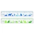 Linijka plastikowa KEYROAD 20cm transparentna z nadrukiem deco zawieszka-236595