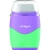 Temperówka KEYROAD plastikowa z gumką pastel, podwójna, blister, mix kolorów-236902