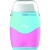 Temperówka KEYROAD plastikowa z gumką pastel, podwójna, blister, mix kolorów-236905