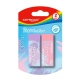 Gumka do ścierania KEYROAD 2szt blister pastelowe kolory mix kolorów