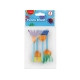 Zestaw pędzli szkolnych pędzel KEYROAD 4szt. kreatywne zawieszka mix kolorów