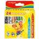Kredki świecowe KEYROAD 24szt. 8x90 mm zawieszka mix kolorów
