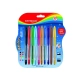 Długopis KEYROAD ball pen soft jet 0,7mm 1 0szt. blister mix kolorów