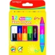 Kredki woskowe KEYROAD dwustronne 6 szt. pudełko mix kolorów