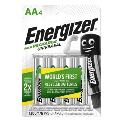 Akumulator ENERGIZER Universal, AA, HR6, 1,2V, 1300mAh, 4szt.-627596