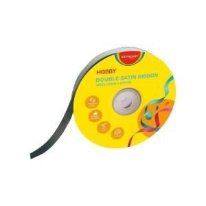 Wstążka satynowa KEYROAD 12mm x 22,86m - czarna-237024