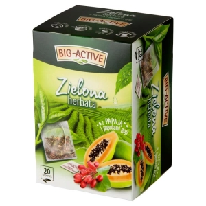 Herbata BIG-ACTIVE zielona papaja z jagodą goji op.20-237110