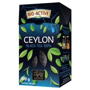 Herbata BIG-ACTIVE czarna liściasta 100g. - ceylon 100% black