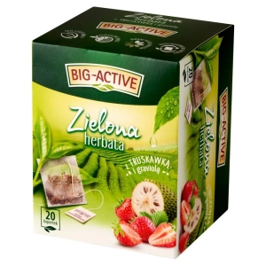 Herbata BIG-ACTIVE zielona truskawka - graviola op.20-237117