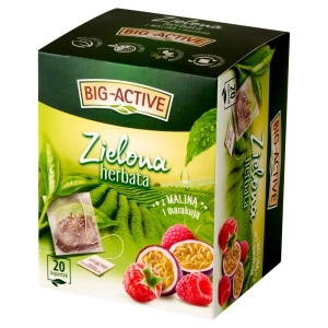 Herbata BIG-ACTIVE zielona malina marakuja op.20-237121