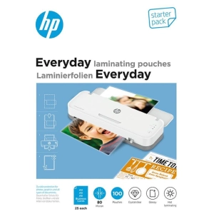 Folia laminacyjna do laminatora HP EVERYDAY 25 x (A4, A5, A6, B-Card) 80mic. op.100