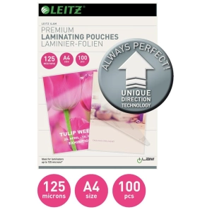 Folia laminacyjna do laminatora LEITZ A4 125mic.