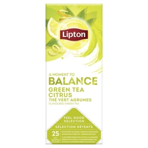 Herbata LIPTON Balance zielona citrus 25 kopert