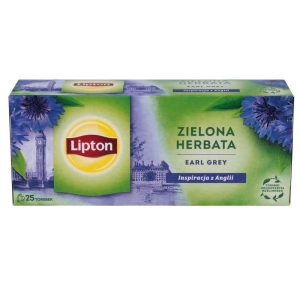 Herbata LIPTON Earl Grey zielona 25 torebek