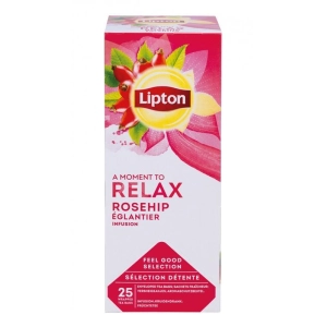 Herbata LIPTON Relax dzika róża 25 torebek
